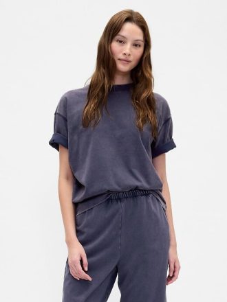 Tricou VintageSoft Greu din Bumbac Organic