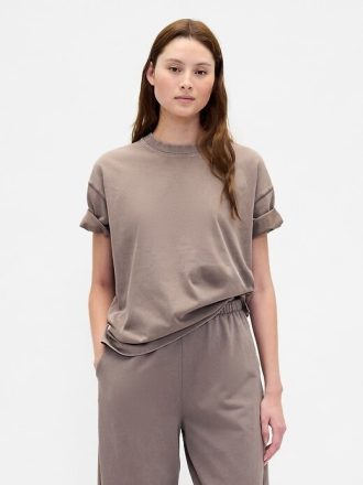 Tricou VintageSoft Greu din Bumbac Organic