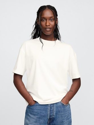 Tricou VintageSoft Greu din Bumbac Organic