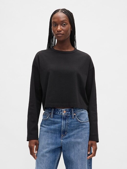 Tricou VintageSoft Heavyweight Crop din bumbac organic Tricou VintageSoft Heavyweight Crop din bumbac organic
