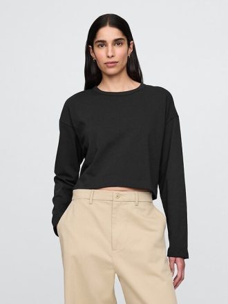 Tricou VintageSoft Heavyweight Crop din bumbac organic