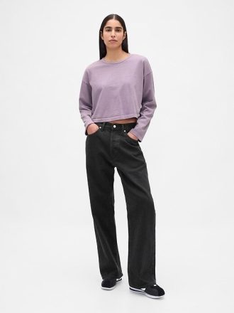 Tricou VintageSoft Heavyweight Crop din bumbac organic