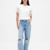 Tricou VintageSoft Heavyweight Crop din bumbac organic