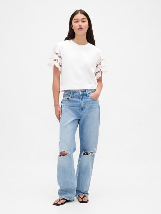 Tricou VintageSoft Heavyweight Crop din bumbac organic
