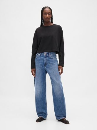 Tricou VintageSoft Heavyweight Crop din bumbac organic
