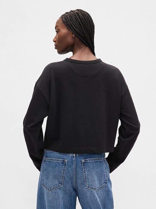 Tricou VintageSoft Heavyweight Crop din bumbac organic Tricou VintageSoft Heavyweight Crop din bumbac organic