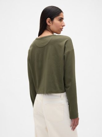 Tricou VintageSoft Heavyweight Crop din bumbac organic
