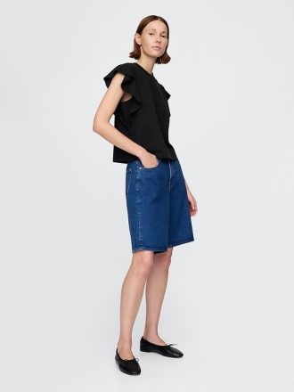 Tricou VintageSoft Heavyweight Crop din bumbac organic