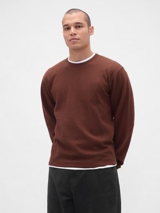 Tricou Waffle Crew
