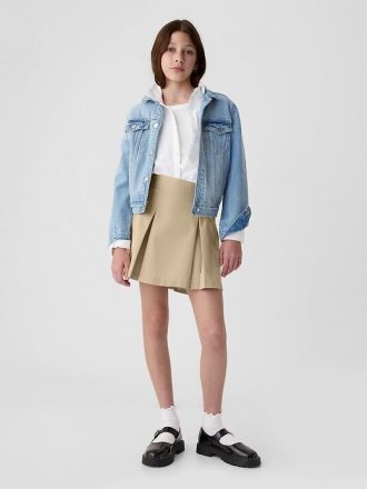 Uniformă pentru copii, plisată, kaki