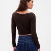 Ușor CashSoft Crop Button-Sup față