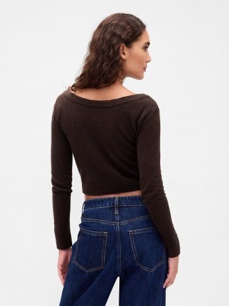 Ușor CashSoft Crop Button-Sup față