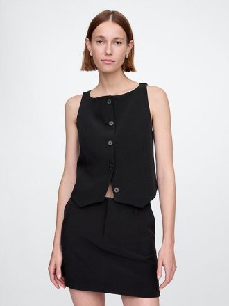Vestă Crop BiStretch Boatneck