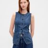 Vestă cu paragate UltraSoft Denim