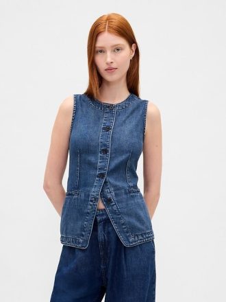 Vestă cu paragate UltraSoft Denim