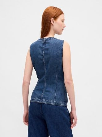 Vestă cu paragate UltraSoft Denim