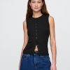 Vestă modernă cardigan cu coaste Vestă modernă cardigan cu coaste
