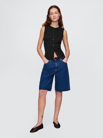 Vestă modernă cardigan cu coaste Vestă modernă cardigan cu coaste