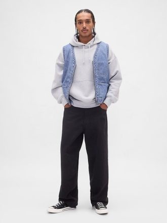Vesta utilitar din denim grea